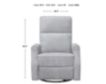 Emerald Home Furniture Tabor Gray Swivel Glider Recliner small image number 7