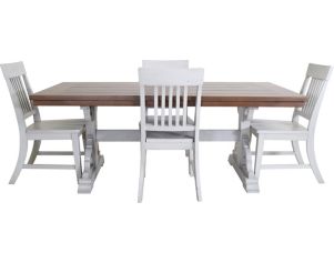 Emerald Home Furniture Hadley 5-Piece White Dining Set