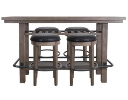 Emerald Home Furniture Benton 5-Piece Backless Bar Set