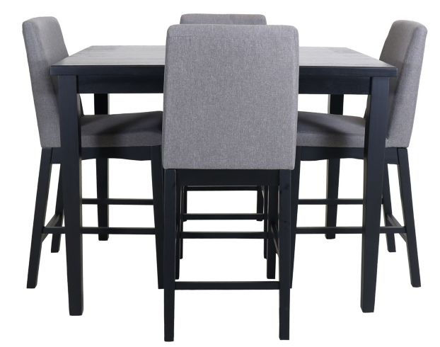 Emerald Home Furniture Madison Gray 5-Piece Counter Set large image number 1