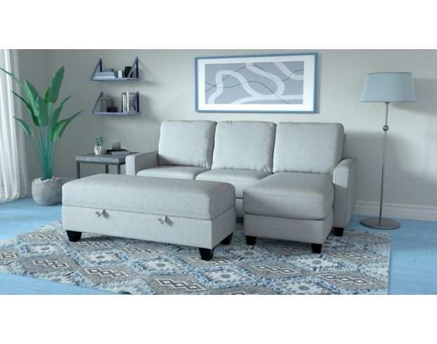 Emerald Home Furniture Dawson Chaise Sofa with Drop-Down Table large image number 6