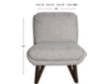 Emerald Home Furniture Emerson White Armless Chair small image number 6