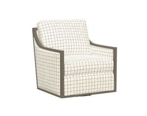 Emerald Home Furniture Cecily Plaid Swivel Chair