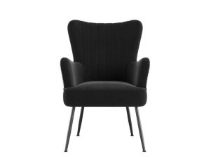 Emerald Home Furniture Amera Black Accent Chair