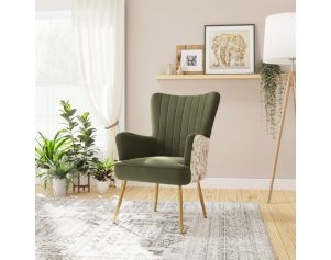 Emerald Home Furniture Amera Green Accent Chair