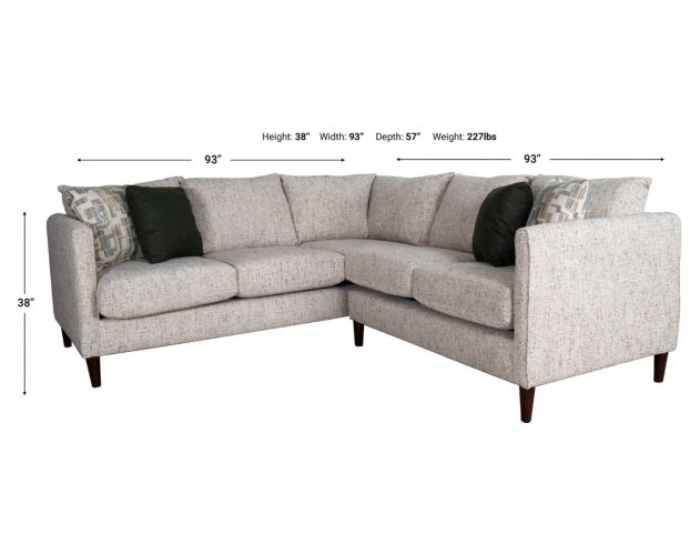 England Kylie Vanilla 2-Piece Sectional large image number 8
