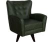 England Harlow Green 100% Leather Swivel Accent Chair small image number 2