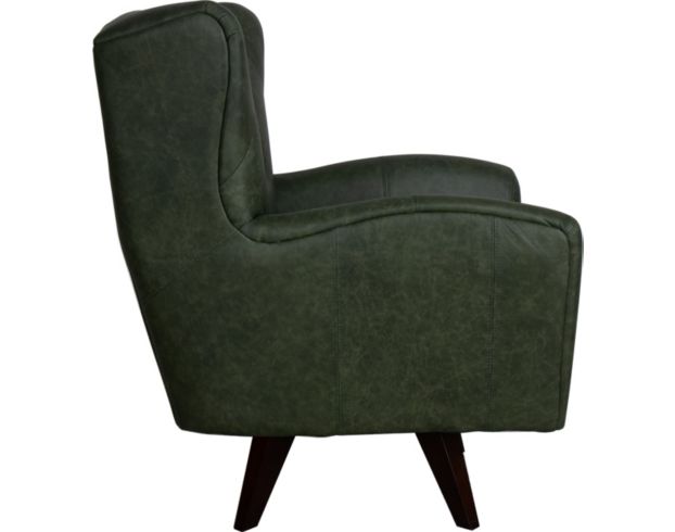 England Harlow Green 100% Leather Swivel Accent Chair large image number 3