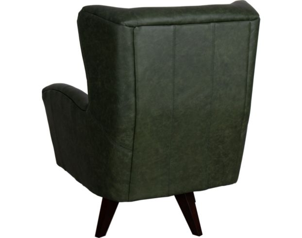 England Harlow Green 100% Leather Swivel Accent Chair large image number 4