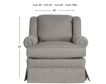 England Rochelle Gray Swivel Glider small image number 6