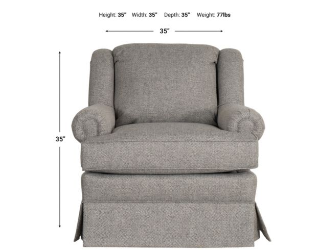 England Rochelle Gray Swivel Glider large image number 6
