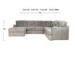 England Rouse Gray 3-Piece Sectional with Left Chaise small image number 11
