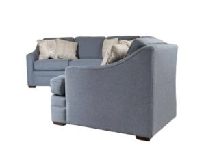 England Thomas Blue 3-Piece Sectional with Right Cuddler Chaise