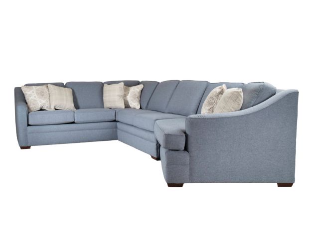 England Thomas Blue 3-Piece Sectional with Right Cuddler Chaise large image number 3