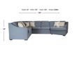 England Thomas Blue 3-Piece Sectional with Right Cuddler Chaise small image number 10