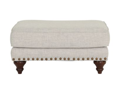 England Rosalie Hadley Linen Ottoman