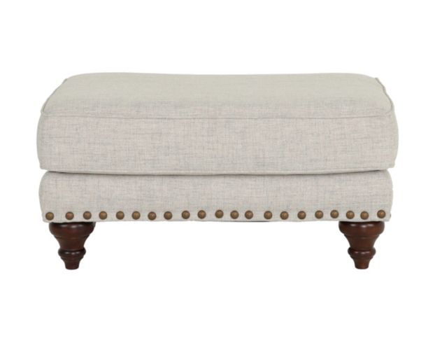 England Rosalie Hadley Linen Ottoman large image number 1