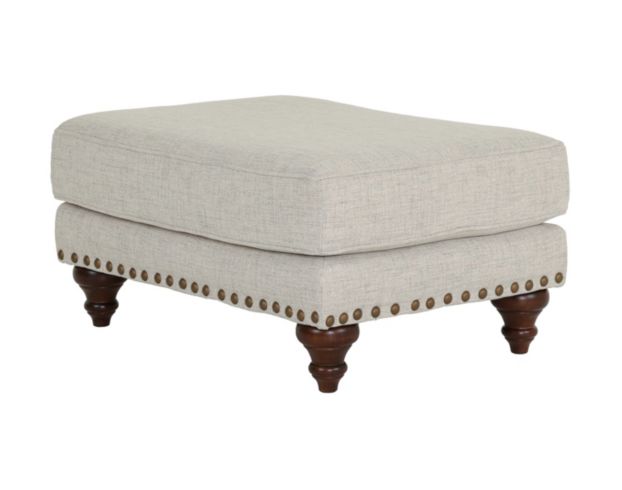 England Rosalie Hadley Linen Ottoman large image number 2