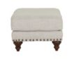 England Rosalie Hadley Linen Ottoman small image number 3