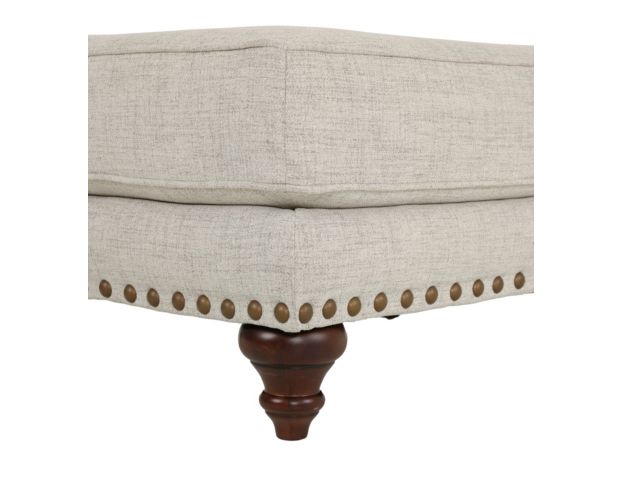 England Rosalie Hadley Linen Ottoman large image number 4