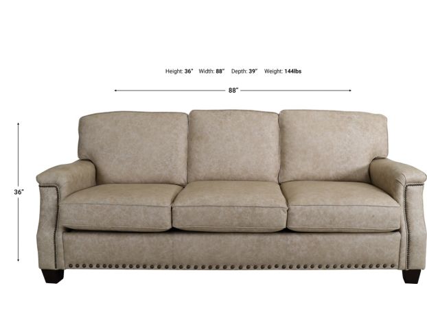 England Salem 100% Leather Sofa large image number 6