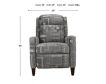 England Inc Theo Gray Pushback Recliner small image number 10