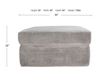 England Inc Hermosa Gray Cocktail Ottoman small image number 4