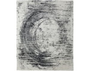 Feizy Rugs Coda Abstract Black and White 8 X 10 Rug