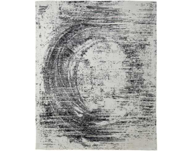 Feizy Rugs Coda Abstract Black and White 8 X 10 Rug large image number 1