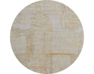 Feizy Rugs Eastfield Gold and Ivory 8-Foot Round Rug