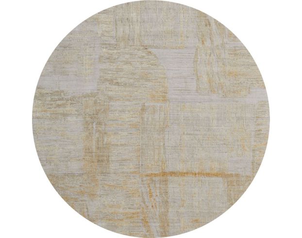 Feizy Rugs Eastfield Gold and Ivory 8-Foot Round Rug large image number 1