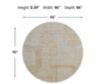 Feizy Rugs Eastfield Gold and Ivory 8-Foot Round Rug small image number 3