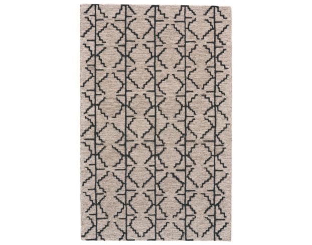 Feizy Rugs Enzo Black/Taupe/Gray 9.6 x 13.6 Rug large image number 1