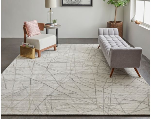 Feizy Rugs Whitton Ivory/Gray 8 X 10 Rug large image number 2