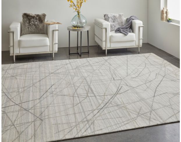 Feizy Rugs Whitton Ivory/Gray 8 X 10 Rug large image number 3