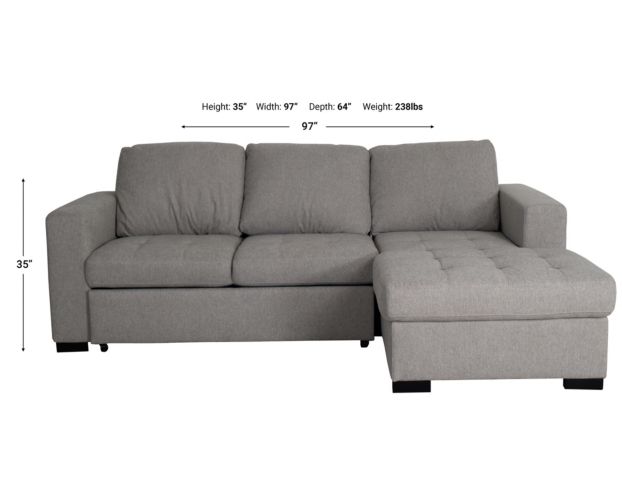 Claire full sleeper sectional deals with storage chaise