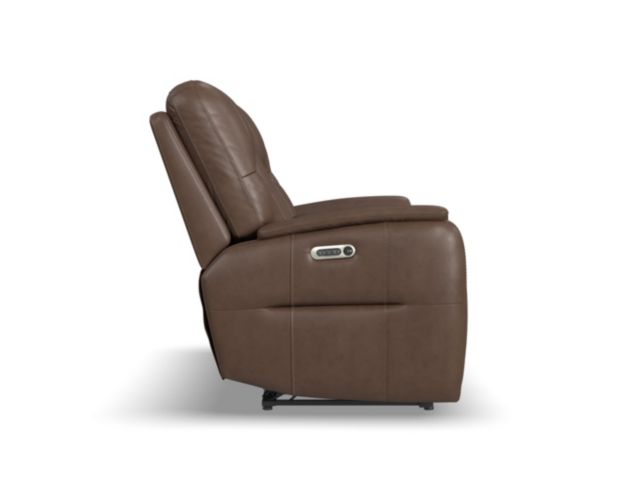 Flexsteel Industries Inc Wilson Cafe Leather Power Reclining Loveseat with Console large image number 4