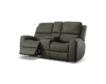 Flexsteel Industries Inc Linden Charcoal Leather Power Reclining Loveseat with Console small image number 7