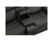 Flexsteel Industries Inc Linden Charcoal Leather Power Reclining Loveseat with Console small image number 9