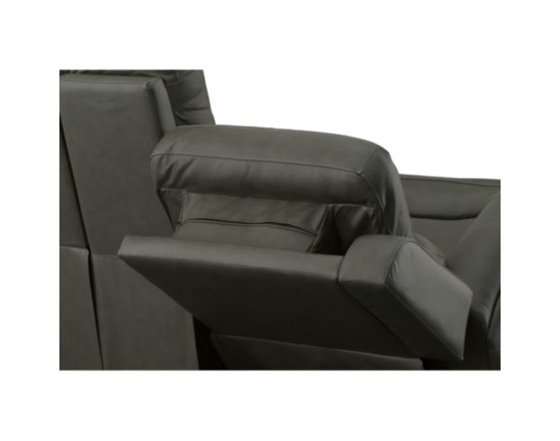 Flexsteel Industries Inc Linden Charcoal Leather Power Reclining Loveseat with Console large image number 11