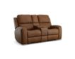 Flexsteel Industries Inc Linden Caramel Leather Power Reclining Loveseat with Console small image number 3