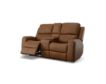 Flexsteel Industries Inc Linden Caramel Leather Power Reclining Loveseat with Console small image number 4