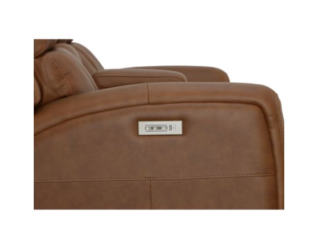 Flexsteel Industries Inc Linden Caramel Leather Power Reclining Loveseat with Console large image number 9