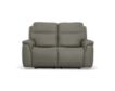 Flexsteel Industries Inc Sawyer Gray Leather Power Reclining Loveseat small image number 1