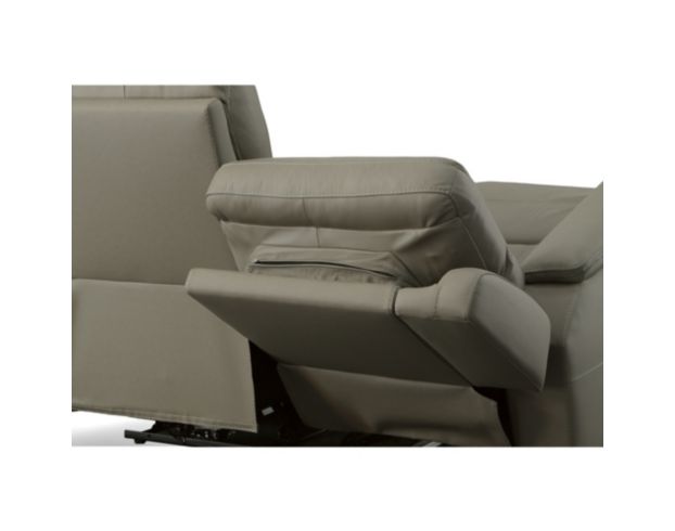 Flexsteel Industries Inc Sawyer Gray Leather Power Reclining Loveseat large image number 6