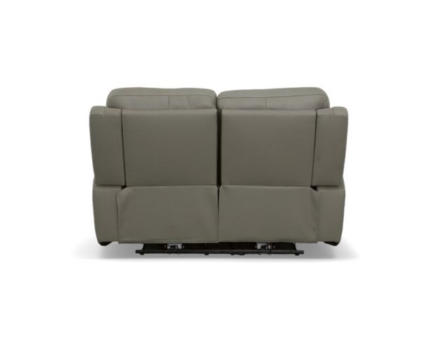 Flexsteel Industries Inc Sawyer Gray Leather Power Reclining Loveseat large image number 8