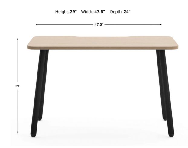 Flexsteel Industries Inc Brooklyn Oak Desk large image number 6