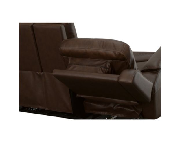 Flexsteel Industries Inc Henry Burnt Umber Leather Power Reclining Loveseat with Console large image number 4