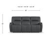 Flexsteel Wilson Thunder Leather Power Reclining Sofa small image number 5