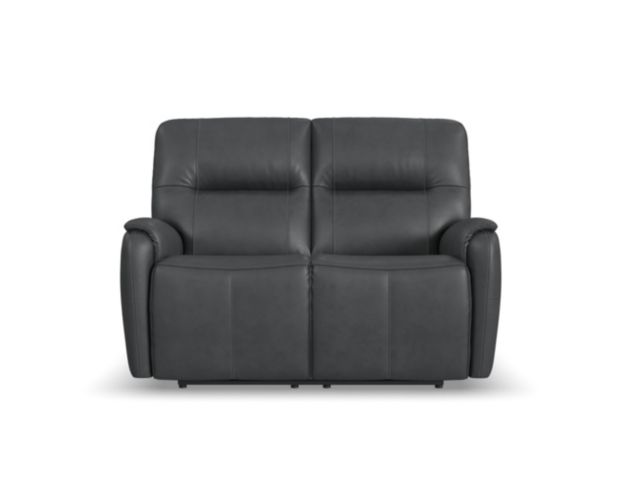 Flexsteel Wilson Thunder Leather Power Reclining Loveseat large image number 1